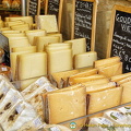 Aged Gouda and other cheeses at Marché des Enfants Rouges